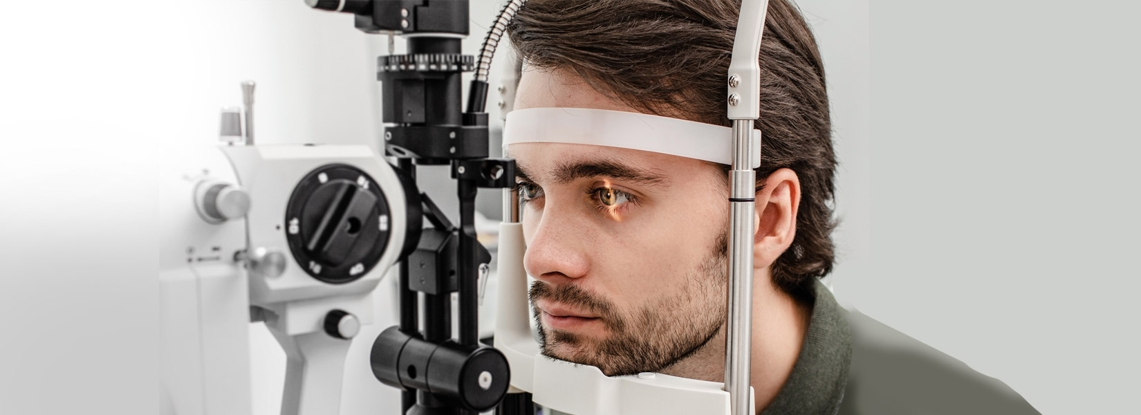 young man during eye exam in Palos Heights